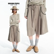 无性别老钱风松弛廓形垂坠感五分裤 ORIGINAL PEOPLE夏季