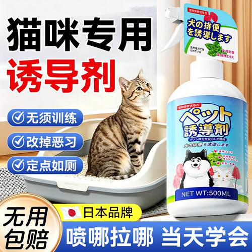 学会用猫砂】猫咪定点排便诱导剂引导宠物上厕所大小便防乱拉屎尿