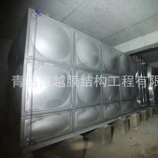 青岛海越210立方304不锈钢无菌水箱 焊接水箱 太阳能保温水箱