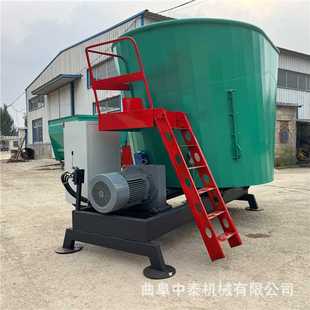 拌草料粉碎混料机养殖场全日粮揉搓搅草机青储草料粉碎搅草机 卧式