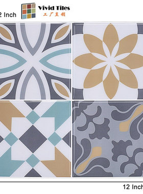 Ama'zon热款创意自粘3d立体滴胶墙贴 防水油污室内装饰壁纸墙纸