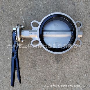 D71F 对夹PTFE蝶阀 16P 中线 不锈钢304不锈钢蝶阀