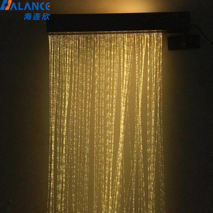 LED光纤灯水帘光纤灯旋转门帘窗帘打点光纤流水光纤