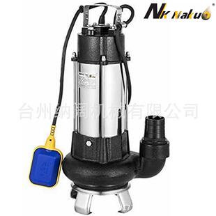 110V不锈钢污水泵大流量潜水污泥泵脏水提升灌溉排污泵带浮球开关