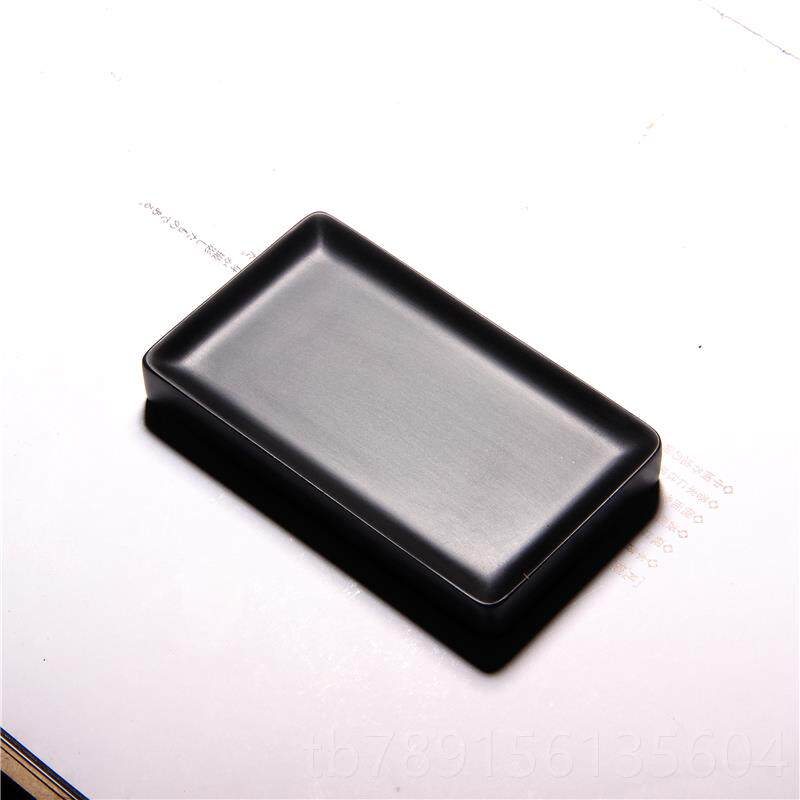 高档砚家非遗长方素砚墨然海天老坑金星原石歙圆形国黑龙尾无边端