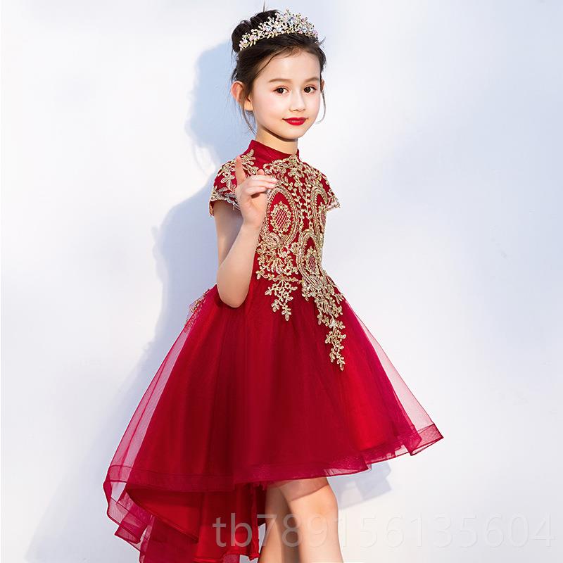高档大码高端礼服花童婚纱持人公主主裙小女孩生日持走秀钢主琴演图片