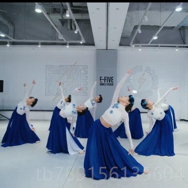 高档儿国风爵士舞蹈服海边大人古典中风卜卦超飒少儿街少舞飘逸国