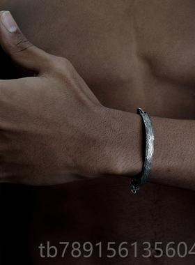 高档VXTORM Hamme款r I925银手镯 原创设计个性 机械暗黑纯系列半