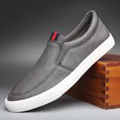 款 脚懒男潮鞋 男鞋 一蹬人英伦皮鞋 软底透气 低帮休闲大码 高档秋新季