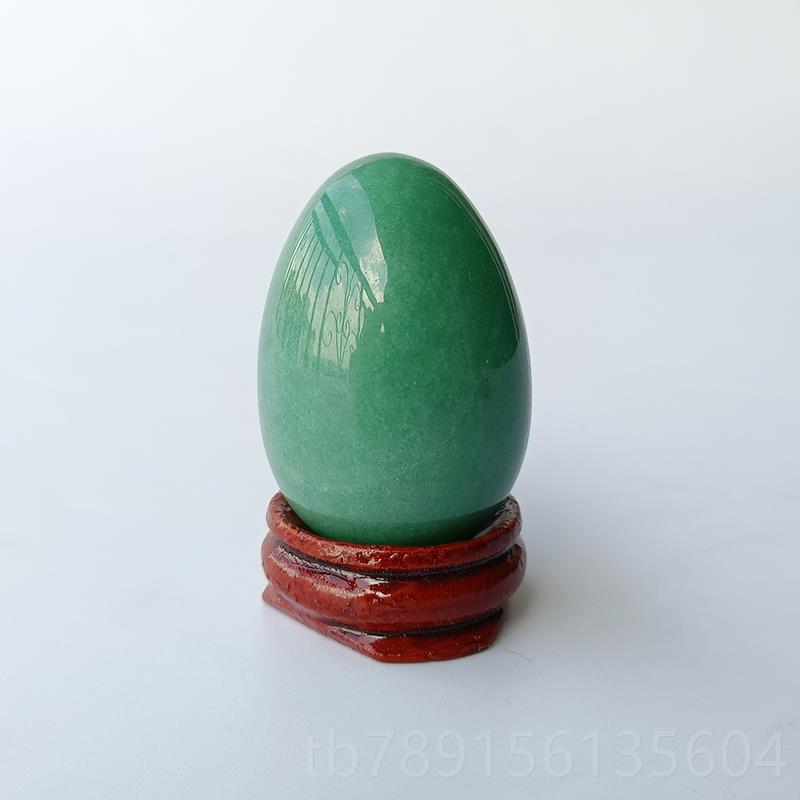 高档纯天然东陵石鸡蛋 鸡蛋形半宝石坠绿饰品 手玉把件玩件摆件饰