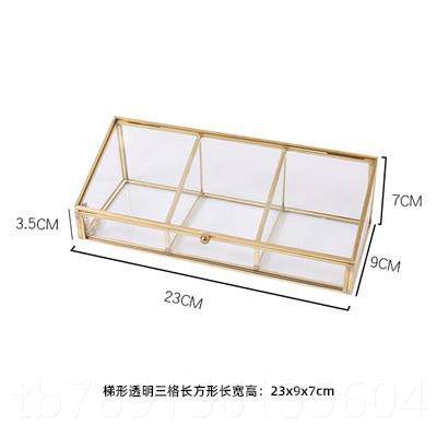 高档简约化妆棉粉扑美棉签桌面玻璃收盒带纳盖甲防尘北欧化ins妆,收纳整理,桌面收纳盒,淘宝优惠券,粉丝福利购,淘宝优惠卷