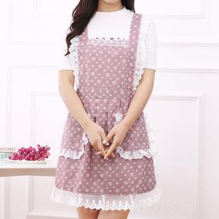 高档2022新款纯棉爱日可式工围裙油家用厨房防水防时尚女夏季罩衣