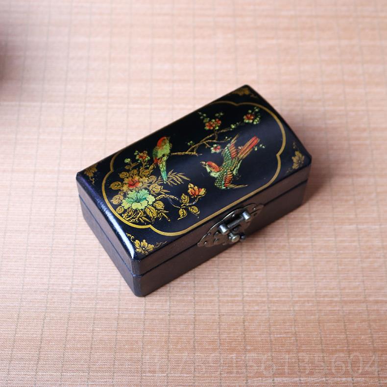 高档国风中复古饰盒/仿古珠宝盒/仿古化妆盒仿首古饰首盒