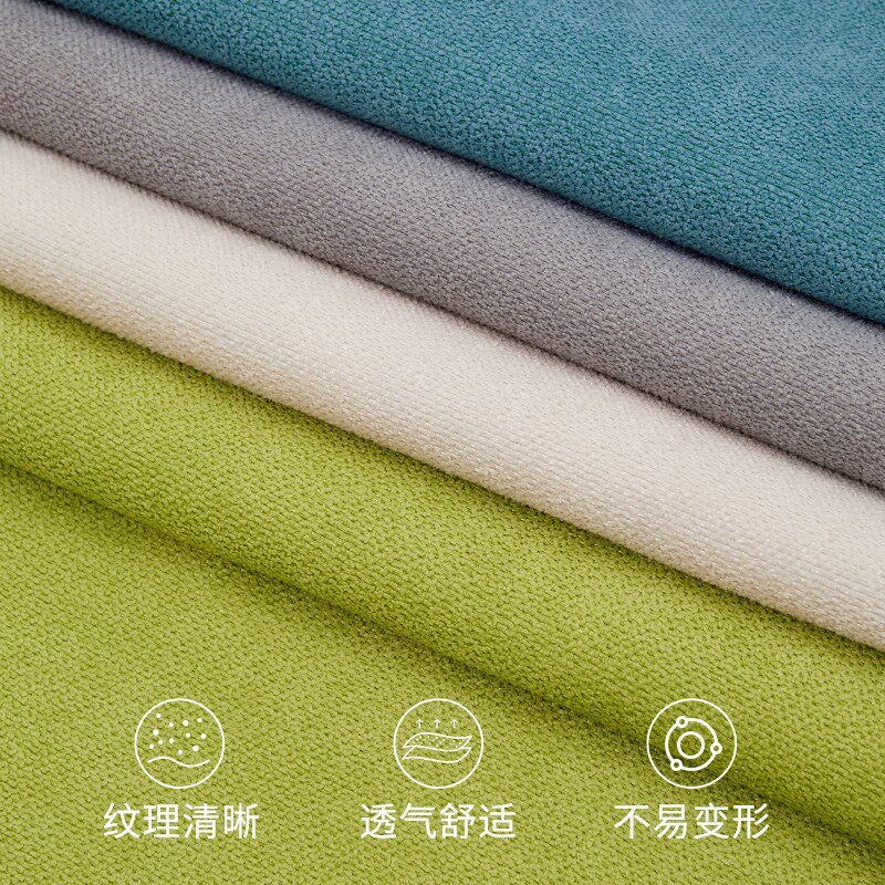 纯色麻绒沙发抱枕靠垫套客厅椅子A腰靠床头大号靠背垫抱枕套不含