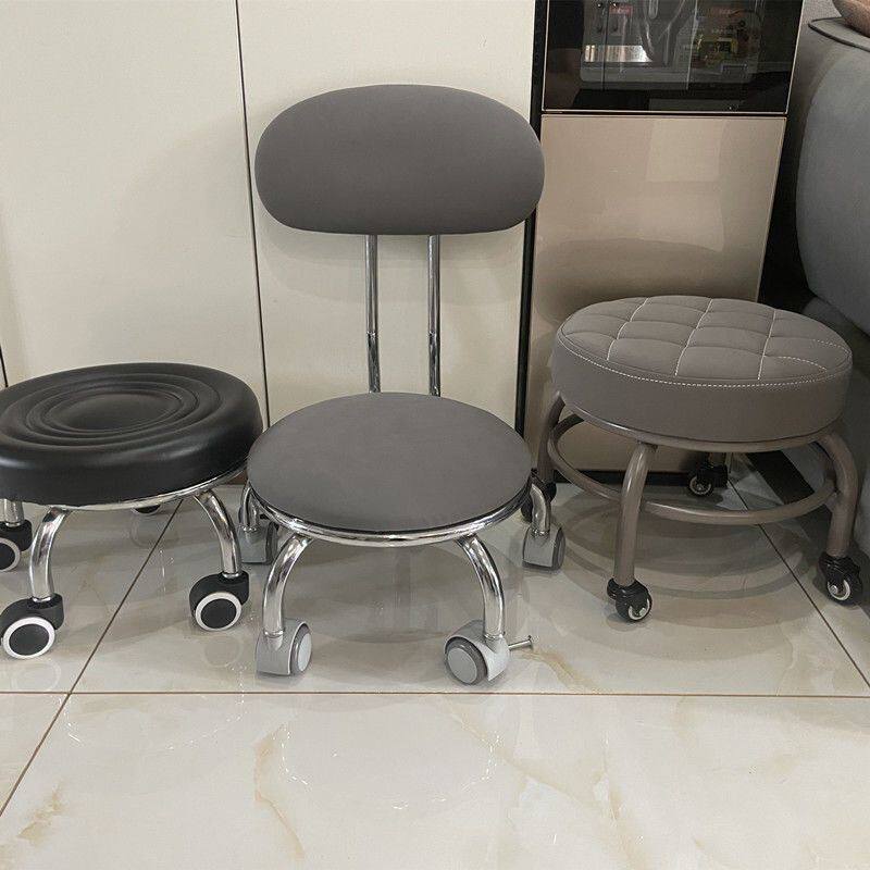 家用带轮擦地小椅子滑轮美甲美缝C成人矮凳板凳儿童宝宝学步凳脚