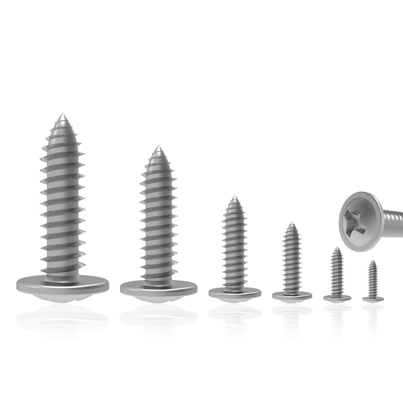 黑镍圆头带垫片自攻螺丝钉n十字盘头带介螺钉PWA1.2M1.4M1.5M1.7M