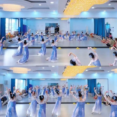 如梦令舞蹈表演服儿童古典舞演出服装女童L身韵纱衣蝴蝶油纸伞道