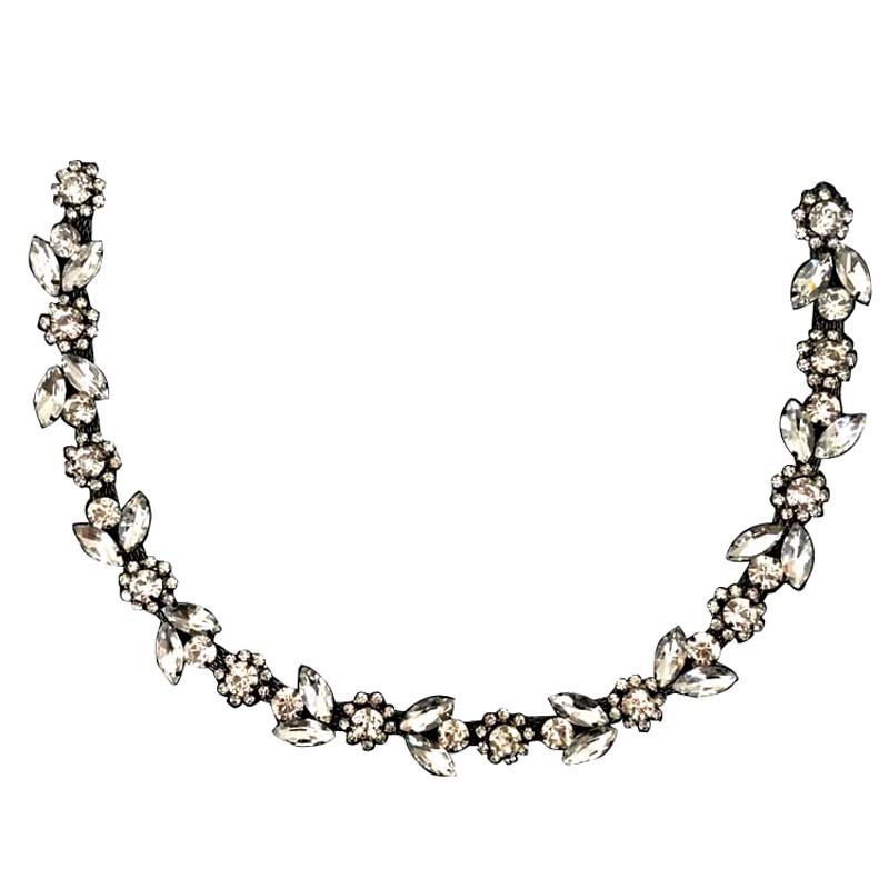 新款衣领手缝钻条多色多款衣领链腰链服装辅料P配件水钻链条DIY