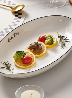 白色盘子菜盘家用2024新款高颜值F纯色陶瓷餐具碗盘套装深盘鱼盘