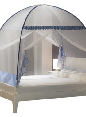 夏天蒙古包蚊帐家用免安装2w021年新款方便拆洗可挂风扇十大大床