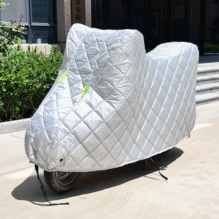 棉被踏板摩托车车衣车罩冬季加厚电动车车衣防P雨防雪霜防冰雹车