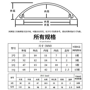 线槽h地面防踩半圆配线槽自粘家用电线走线槽明线遮挡神器 pvc明装