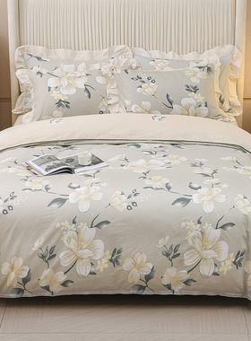 纯棉被套单件100全棉单个被罩单人1.8双人20H0x230单被子套220x24