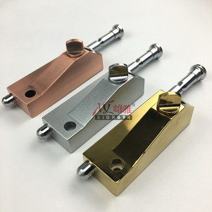 地锁 玻璃移门锁有框门锁天地上下锁G铝合金旋转木门锁明装插销锁