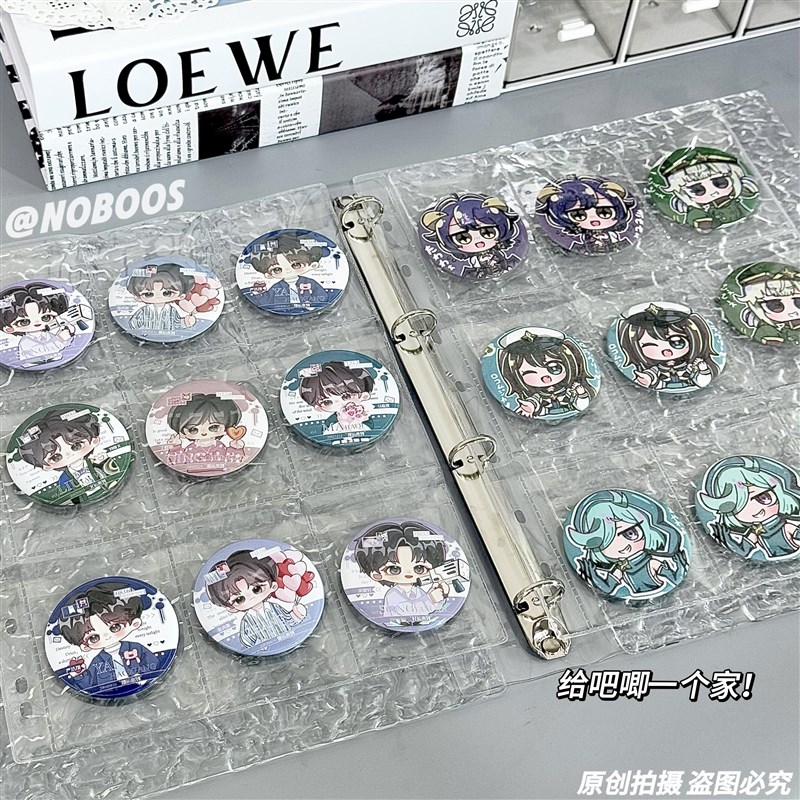 水晶水波纹九宫格卡册A4v活页本3寸小卡拍立得收纳册追星相册