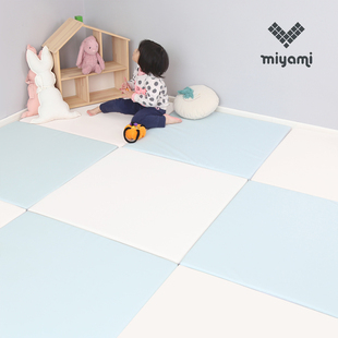 宝宝爬行垫婴儿拼接游戏爬爬垫加A厚4cm儿童垫子PU皮地垫家用环保