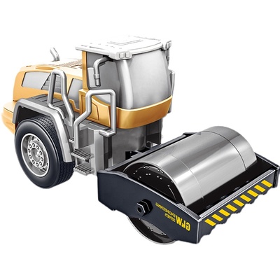 儿童合金工程车玩具男孩压路机堆高C机堆高机履带滑行堆土机挖土