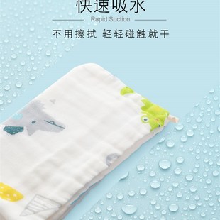 方U形柔软女孩卡通 洗脸毛巾女宝宝小方巾可爱少女女童家用韩版