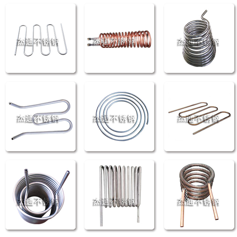 非标定制30f4不锈钢弯管盘管加工钛换热器铜冷却管U型M蛇形翅片管