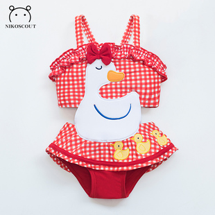 女童泳衣2021年新款 泳 2r岁5女宝宝婴儿小童韩国女孩公主可爱裙式