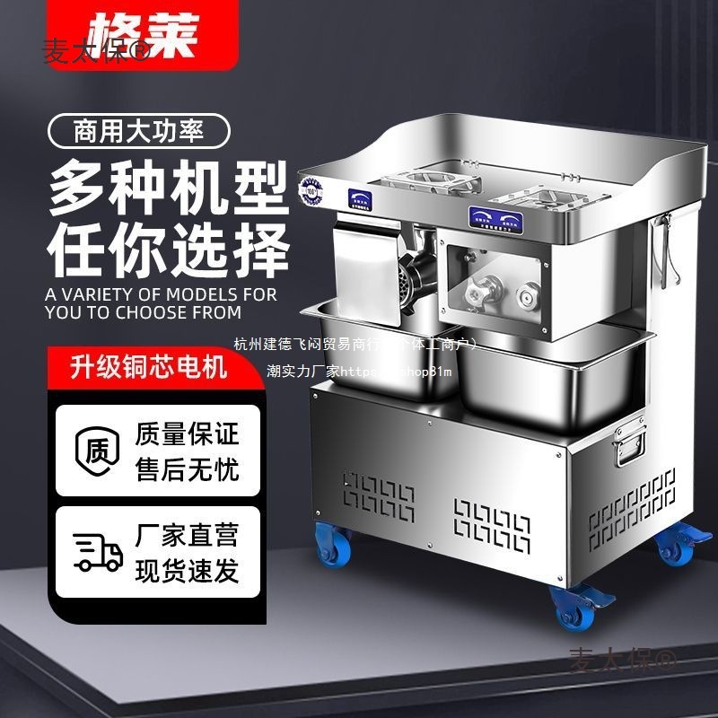 2023新绞肉切肉机商用多功能大功率绞肉馅切肉片肉丝肉沫肉麦太保