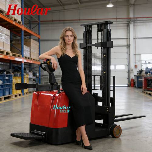 szhoular站驾式平衡重式堆高车CDD-G15全电动叉车堆垛车无支腿车