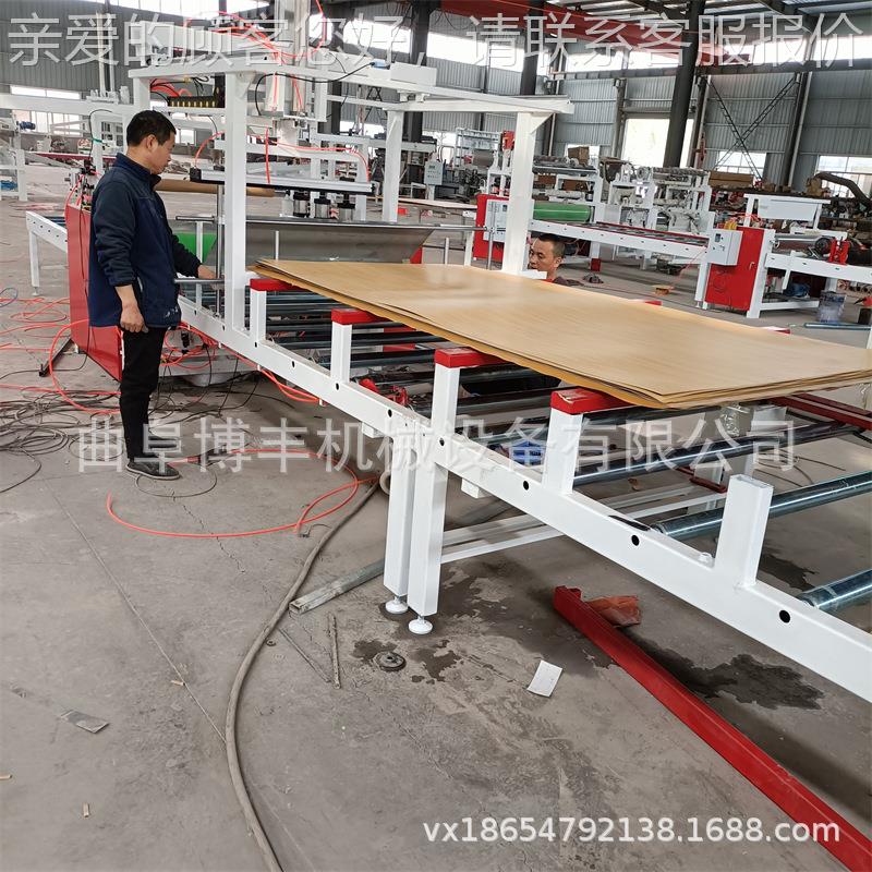热贴熔胶膜合机 PVC木饰面平贴 竹木纤维板烤箱辊热烫平贴机合贴