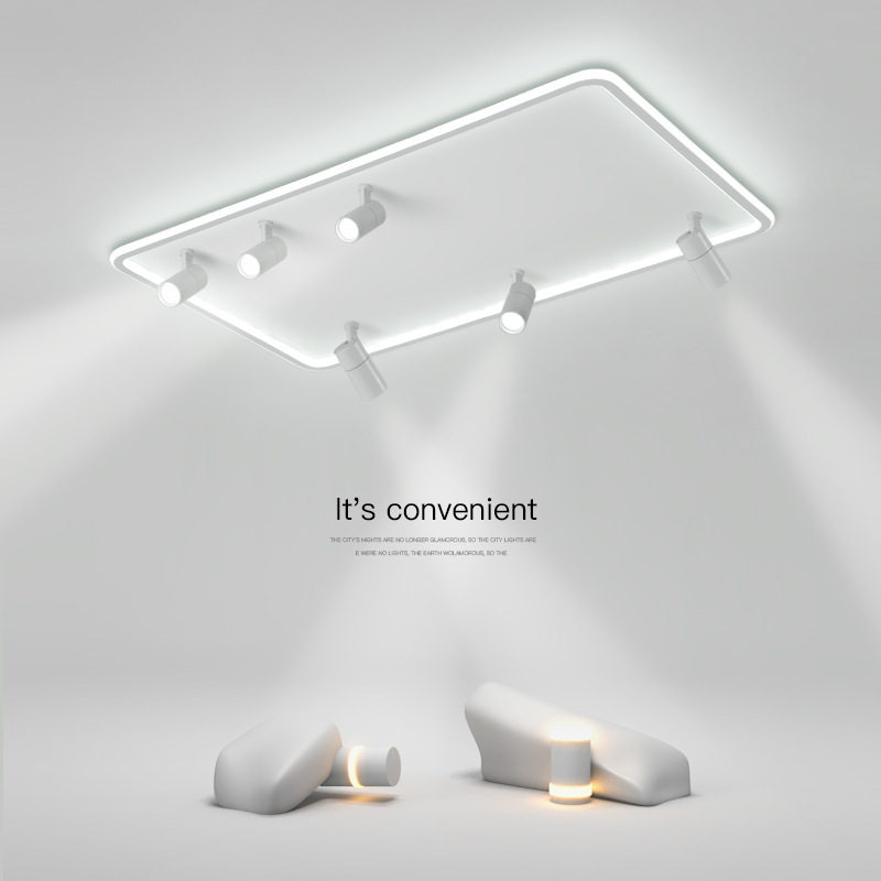 客厅灯led吸顶灯简约现代轻奢射灯大气大厅北欧长方形餐厅灯具,家装灯饰光源,客厅吸顶灯,淘宝优惠券,粉丝福利购,淘宝优惠卷