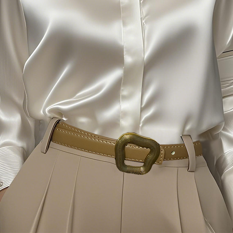 真牛皮2025新款腰带配牛仔裤大衣毛衣羽绒服皮带女款真皮裤带百搭