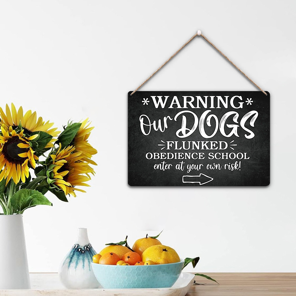 现货美式木质幽默警告标语挂牌创意门牌酒吧店铺装饰品木制营业牌