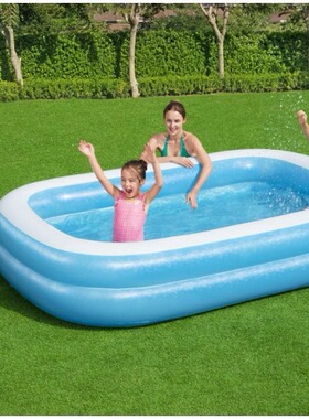 Bestway54006二环矩形水池 儿童充气戏水池超大号家用充气戏水池