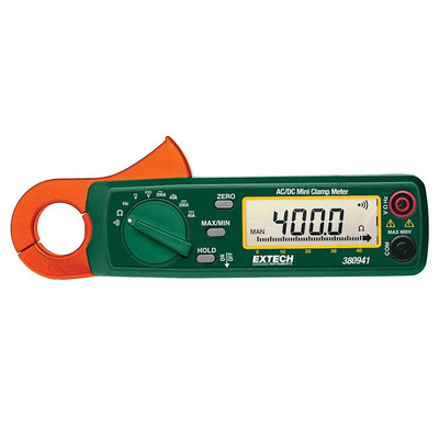 Extech 380941迷你型200A交流/直流钳形表
