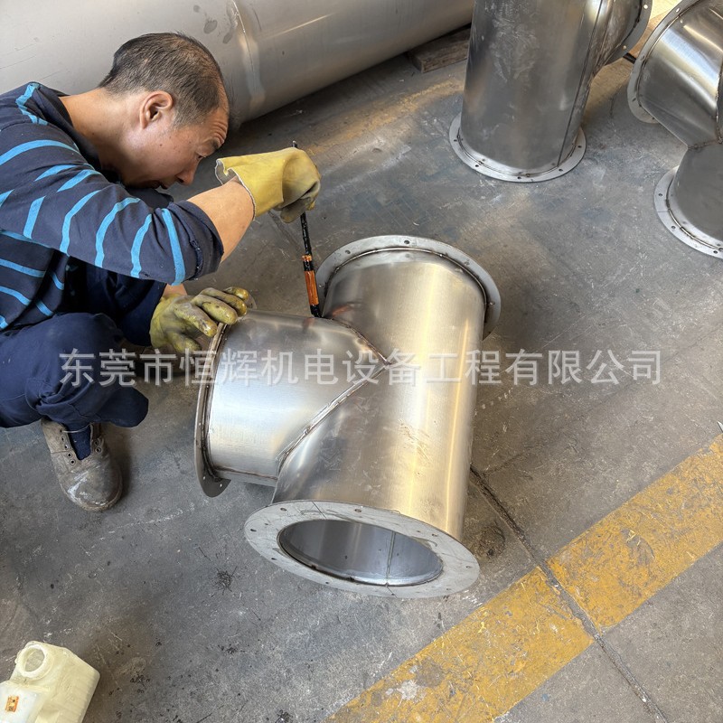 河源不锈钢风管 通风管道 共板法兰风管恒辉机电螺旋风管