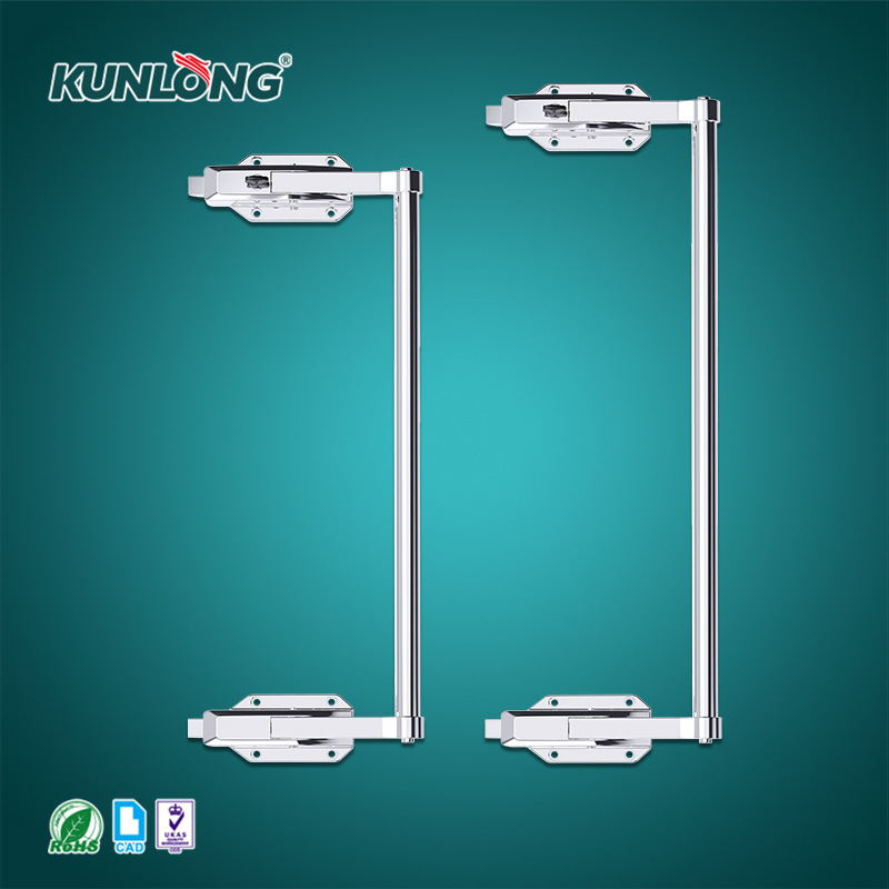 尚坤SK1-621AX锌合金密闭双开联动门把手柄 不锈钢步入式试验箱锁