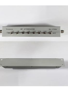 Tronson创信RA-1728A高频衰减器1/2/3/6/10/20dB/8段82分贝250MHZ