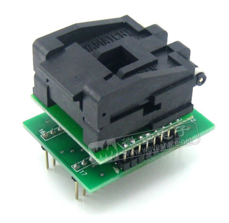 PLCC32转DIP32 编程座 IC测试座 IC51-0324-453带板