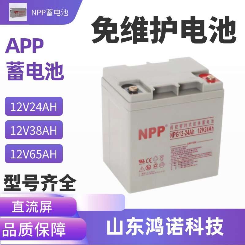 NPP耐普蓄电池 NPG12-24AH 胶体12V24AH 风电 太阳能 UPS电压 EPS
