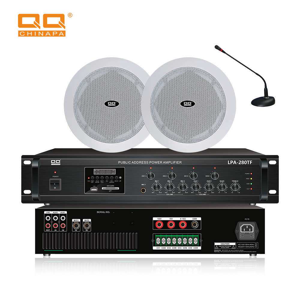 20-40W天花喇叭 背景音乐定压同轴吸顶音箱公共广播系统扬声器