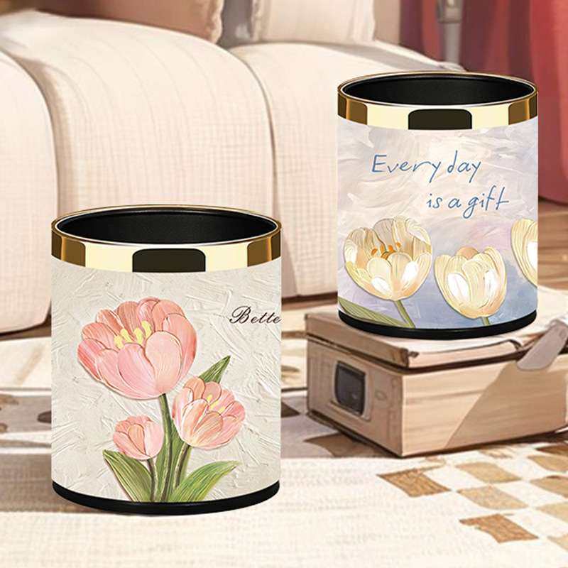 郁金香垃圾桶家用高颜值卫生间厕所垃圾筒大号无盖双层厨房垃圾桶,鲜花速递/花卉仿真/绿植园艺,割草机/草坪机,淘宝优惠券,粉丝福利购,淘宝优惠卷