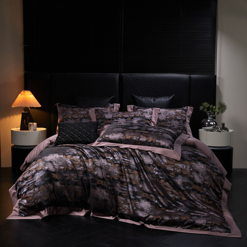 懒太太（布料床单）戴安娜轻奢新款匹马棉色织提花床上用品四件套